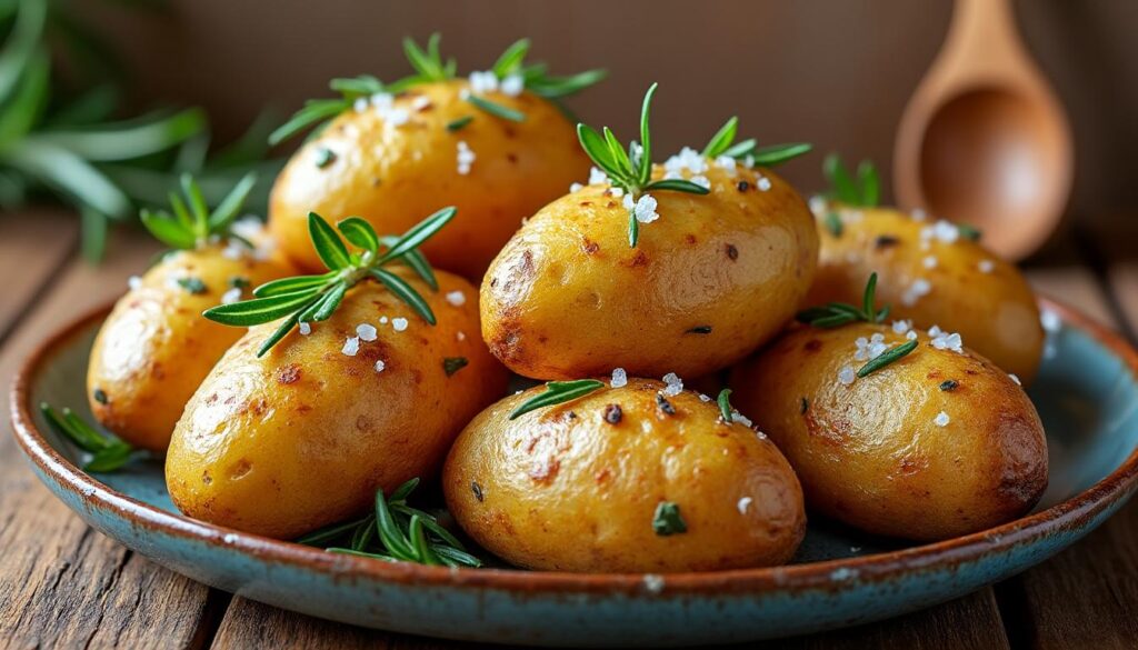 découvrez une recette simple et authentique de pommes de terre au four croustillantes façon grand-mère, pour un plat savoureux et réconfortant.