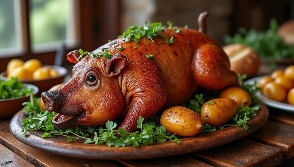 découvrez la recette traditionnelle du leitão bairrada, le fameux cochon de lait portugais, pour savoureux repas authentiques et gourmands.