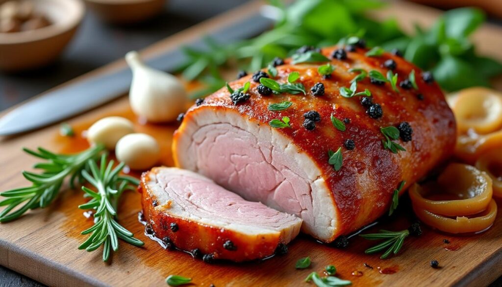 découvrez une recette simple et délicieuse d'échine de porc, facile à préparer chez vous pour un repas savoureux et convivial.