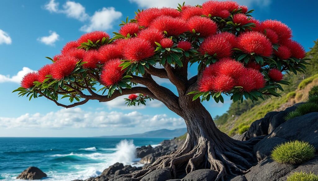 découvrez le pohutukawa, l'arbre de noël emblématique de nouvelle-zélande : ses caractéristiques uniques, sa culture et comment le faire pousser chez vous.