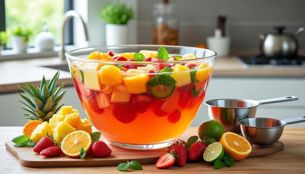 découvrez comment préparer un punch délicieux pour 50 personnes avec notre guide complet : calcul précis des quantités et recette simple à réaliser pour réussir votre fête.