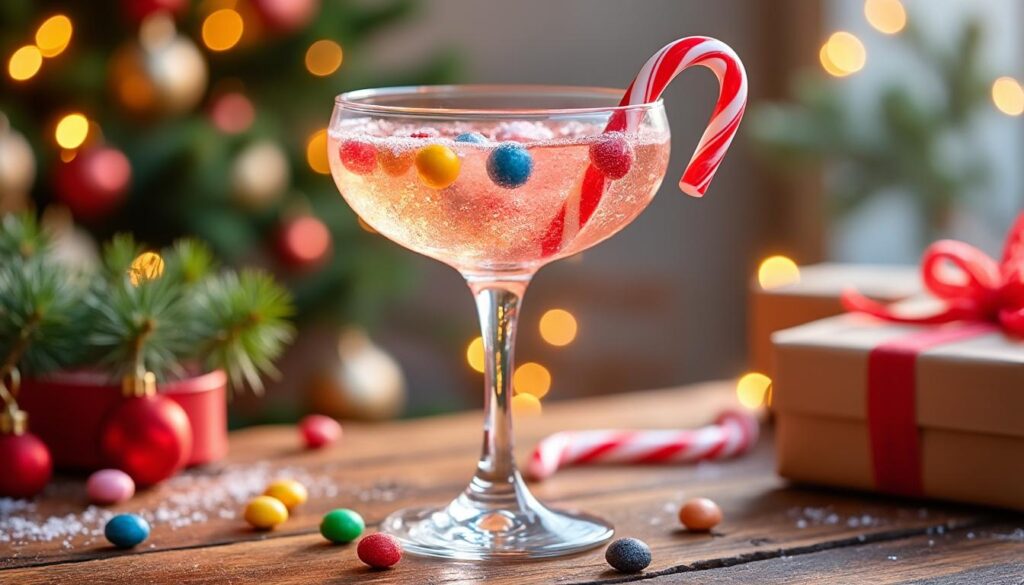 découvrez notre recette facile et festive du cocktail bonbon candy cane spritzer, parfait pour égayer vos fêtes avec une touche sucrée et pétillante.