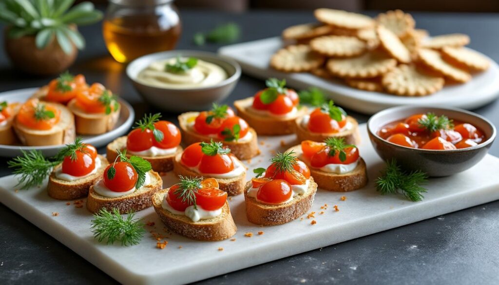 découvrez des recettes d'entrées faciles, rapides et élégantes pour impressionner vos invités en toute simplicité.