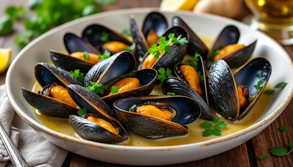 découvrez notre recette facile et rapide de moules à la crème au vin blanc, un plat savoureux et élégant à préparer en quelques minutes.