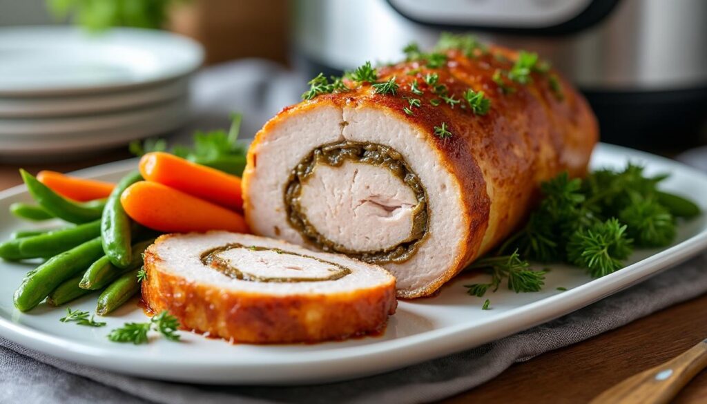découvrez une recette facile et rapide de rouelle de porc préparée avec le cookeo, idéale pour un repas savoureux en un rien de temps.