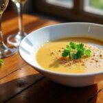 découvrez notre recette facile et délicieuse de soupe de champagne, parfaite pour impressionner vos invités en toute simplicité.