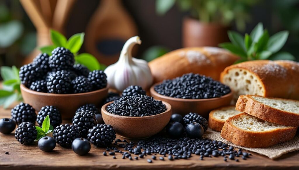 découvrez les bienfaits des aliments noirs, leur liste complète et des recettes savoureuses pour intégrer ces super-aliments à votre alimentation quotidienne.