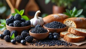 découvrez les bienfaits des aliments noirs, leur liste complète et des recettes savoureuses pour intégrer ces super-aliments à votre alimentation quotidienne.