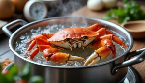 découvrez la durée et la méthode idéale pour cuire un tourteau vivant, garantissant une cuisson parfaite et un maximum de saveur.