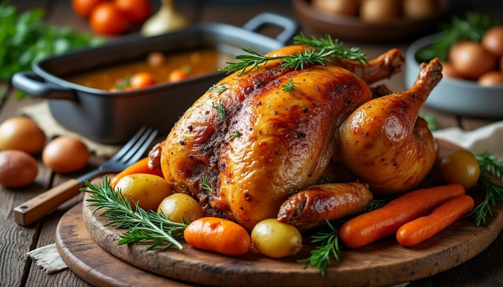 découvrez comment réussir la cuisson du rôti de chapon farci au four avec nos conseils pratiques, temps de cuisson précis et astuces clés pour un plat savoureux.