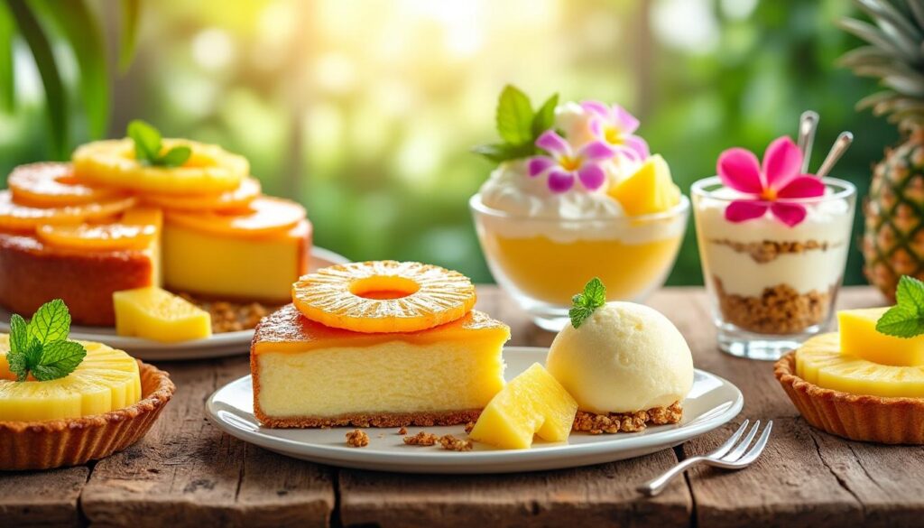 découvrez nos recettes faciles et gourmandes de desserts à l’ananas frais pour régaler vos papilles avec des saveurs exotiques et rafraîchissantes.