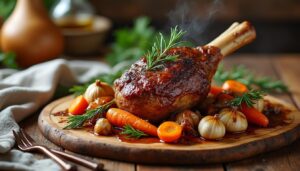 découvrez notre recette facile et savoureuse de souris d'agneau au four cuisson lente, pour un plat tendre et parfumé qui ravira vos papilles.