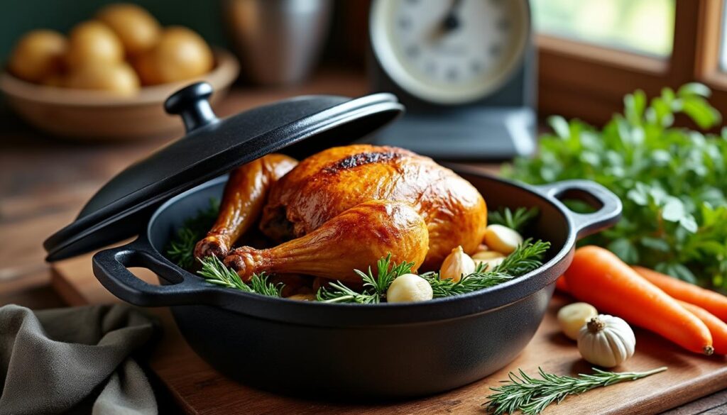 découvrez le temps de cuisson optimal pour une pintade de 1,5 kg en cocotte avec notre guide complet. astuces et conseils pour une viande tendre et savoureuse.