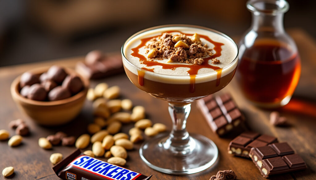 découvrez notre recette facile et gourmande du cocktail bonbon snickers, un mélange sucré et savoureux parfait pour toutes vos soirées festives.
