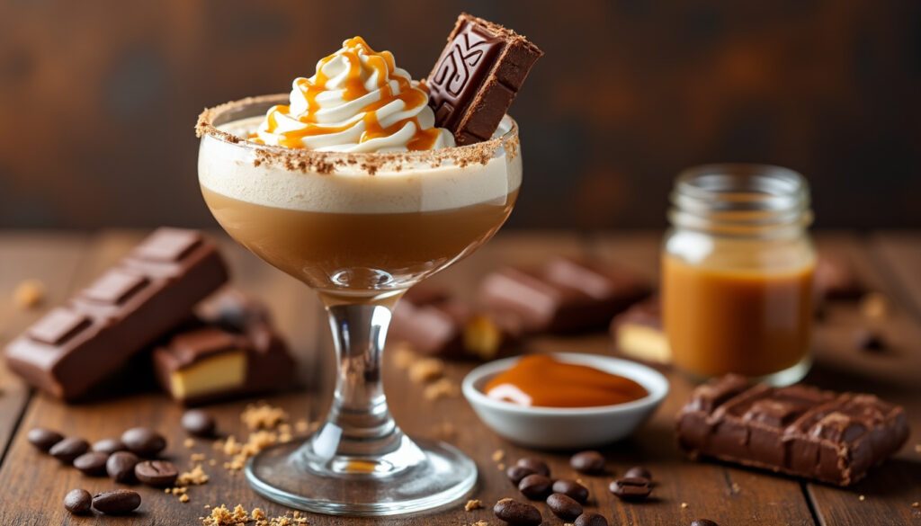 découvrez la recette simple et gourmande du cocktail bonbon twix, parfait pour régaler vos papilles avec une touche sucrée et originale.