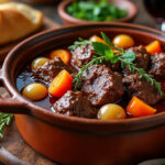 découvrez notre recette facile et savoureuse de daube de boeuf traditionnelle, un plat mijoté riche en saveurs pour régaler toute la famille.