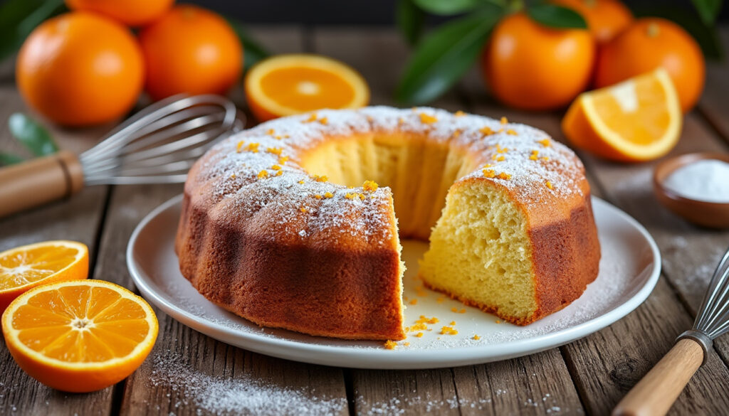 découvrez la recette traditionnelle du gâteau à l'orange, facile à réaliser et délicieusement moelleux, comme le faisait grand-mère.