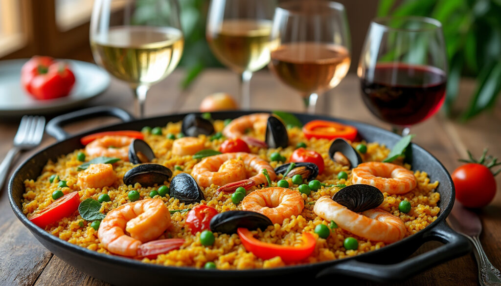découvrez quels vins accompagner parfaitement votre paella grâce à nos conseils d'accords mets et vins pour sublimer chaque bouchée.
