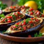 découvrez la recette libanaise traditionnelle d’aubergines farcies à la viande hachée, un plat savoureux et convivial à préparer facilement chez vous.