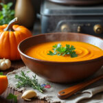 découvrez notre recette traditionnelle et facile de soupe au potiron, un plat réconfortant à la saveur authentique de grand-mère, parfait pour les repas d'automne.