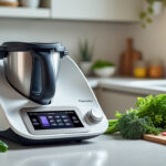 découvrez le thermomix tm7, un robot multifonction connecté équipé d'un écran tactile intuitif, pour simplifier et révolutionner toutes vos préparations culinaires.