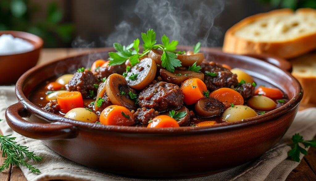 découvrez notre recette traditionnelle facile du boeuf bourguignon de grand-mère, un plat savoureux et authentique pour régaler toute la famille.