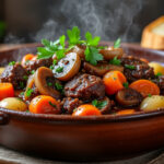 découvrez notre recette traditionnelle facile du boeuf bourguignon de grand-mère, un plat savoureux et authentique pour régaler toute la famille.