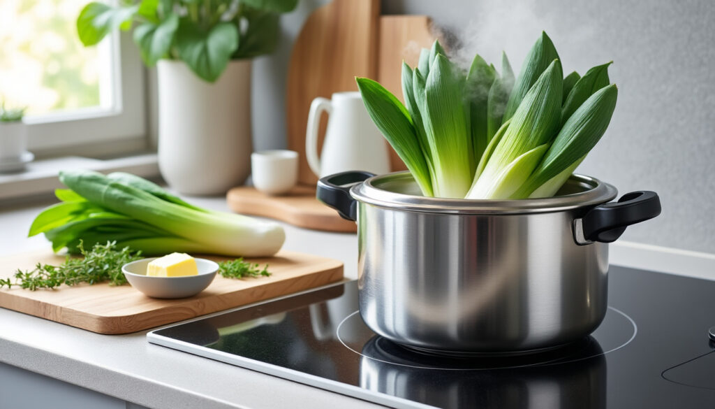 apprenez à cuisiner les endives à la cocotte minute avec nos astuces simples et le temps de cuisson idéal pour des endives fondantes et savoureuses.