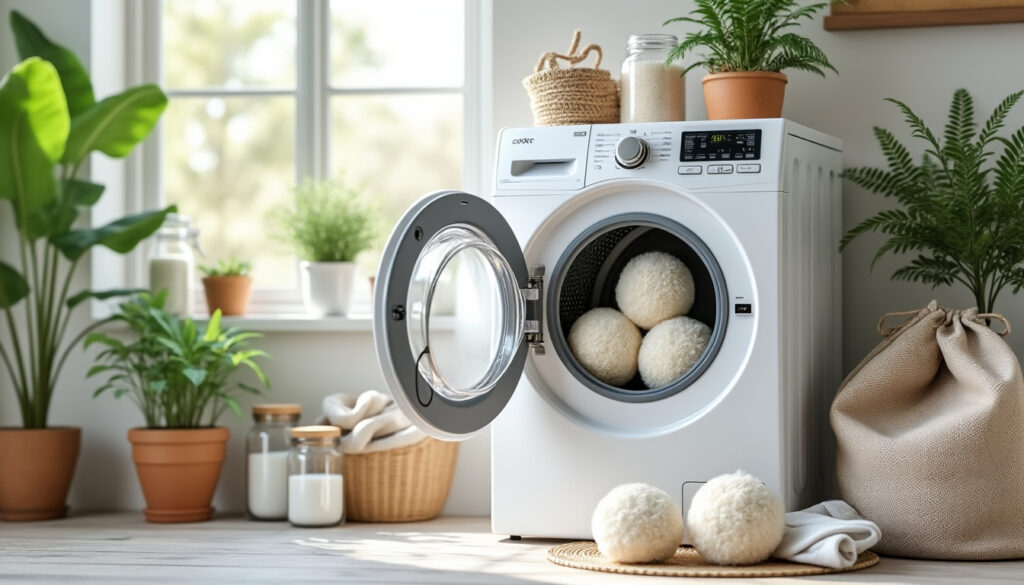 découvrez des alternatives écologiques aux balles de tennis pour votre sèche-linge et protégez vos vêtements tout en respectant l'environnement.
