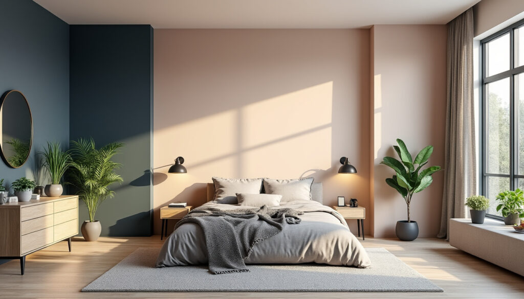 découvrez des idées et combinaisons tendances de peinture à deux couleurs pour une chambre adulte, alliant style et originalité pour un espace moderne et élégant.