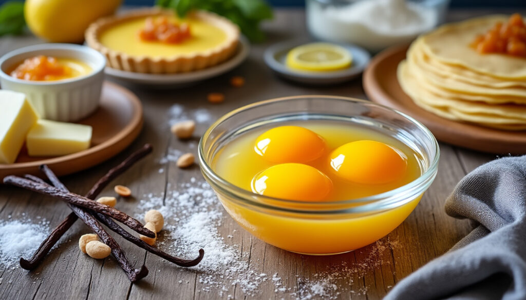 découvrez des recettes simples et gourmandes pour utiliser 4 jaunes d’œufs et régaler toute la famille avec des plats savoureux.