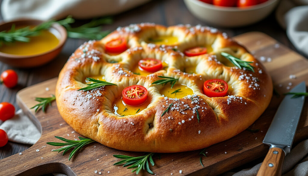 découvrez la recette facile et rapide de la focaccia moelleuse de cyril lignac, idéale pour un apéritif gourmand ou un repas convivial.
